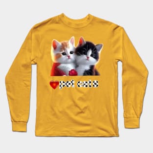 pet cat art designs. Long Sleeve T-Shirt